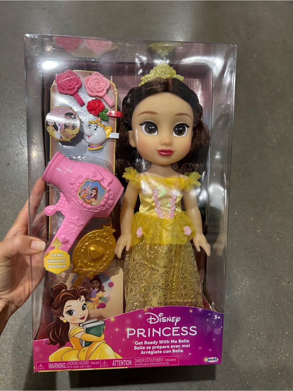 Licensed Disney Princess large doll & hair play set